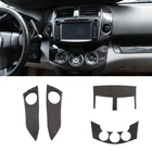 Для Toyota Rav4 RAV 4 2006-2012, Автомобильный Центральный контроллер из углеродного волокна, предупреждающий выключатель света, кондиционер, вентиляционная крышка, рамка, внутренняя отделка