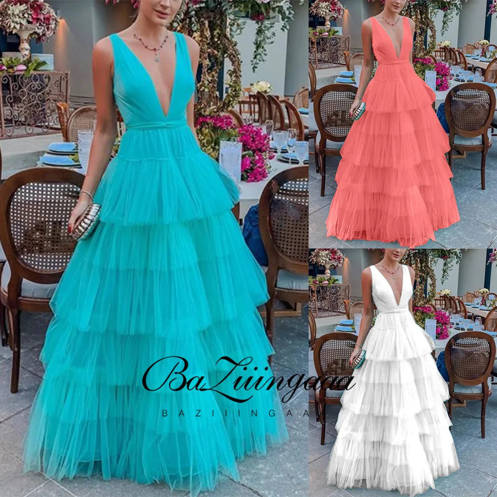 

Bohemian Style Evening Dresses Long Woman Gown Robe De Soir Parties Vintage Bride Dress Prom Party Gowns Hi Shy Bridal