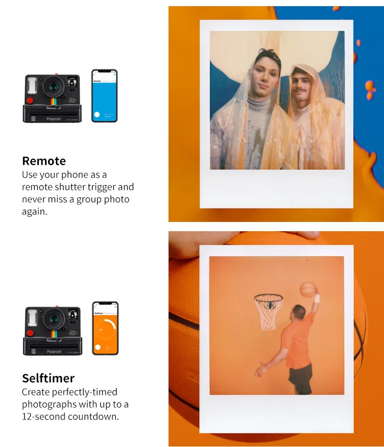 Горячая точка Polaroid фотография Onestep2 VF+ радужной камеры Райдера для Onestep2 в черно-белом цвете