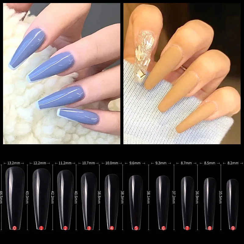 

Long Ballet Long False Nails Are All Pasted Ballet False Nails Coffin Armor Fully Pasted Transparent Special Transparent Nails