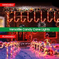 2510 led solar christmas candy cane path marking lights courtyard lawn path marking indooroutdoor candy led light decoration