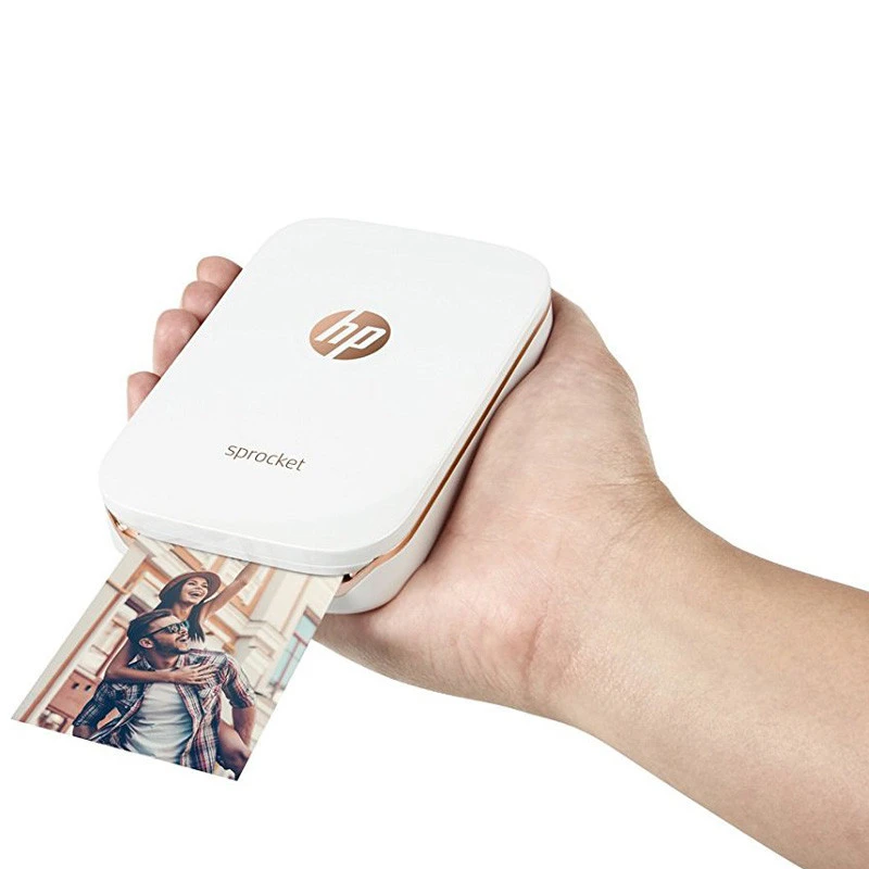 

Photo Printer Color HP Plus Sprocket Bluetooth Portable Pocket Mini Instant Digital Zink Tech for Mobile Phone with Sticky #R40