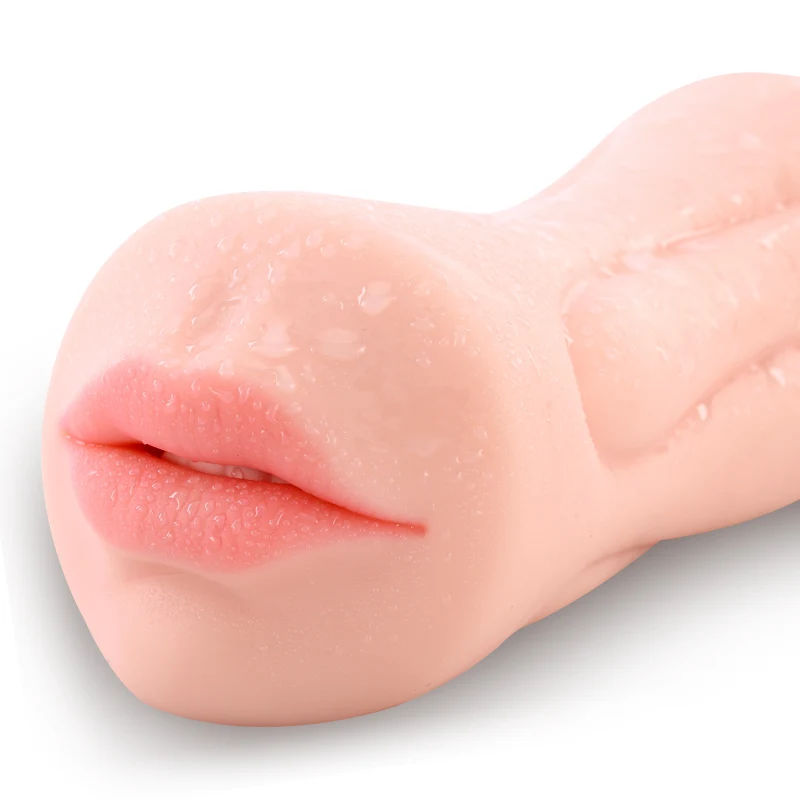 Двойное отверстие 3D настоящий карманный рот и киска секс игрушки для мужчин