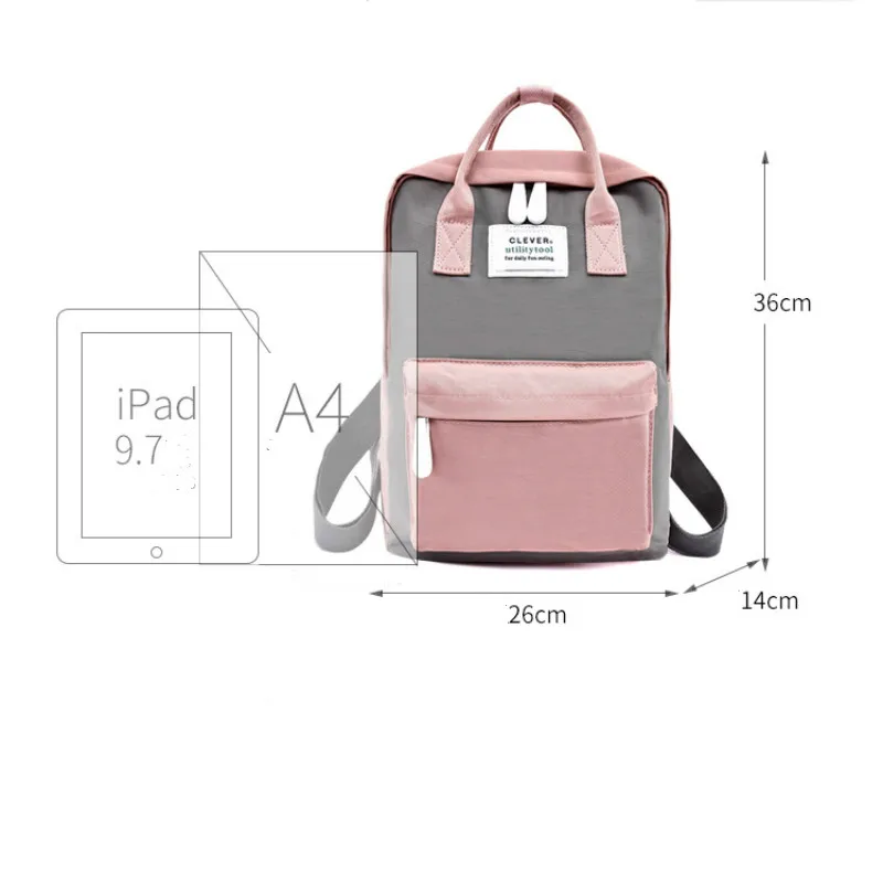 

Hot Campus Women Backpack School Bag for Teenagers College Canvas Female Bagpack 15inch Laptop Back Packs Bolsas Mochila