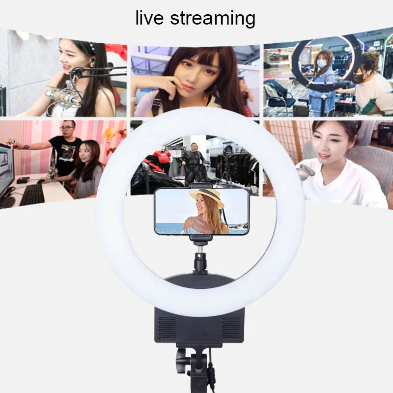 Светодиодный кольцевой светильник для фото и видеосъемки 12 дюймов 36 Вт 3200 5600K