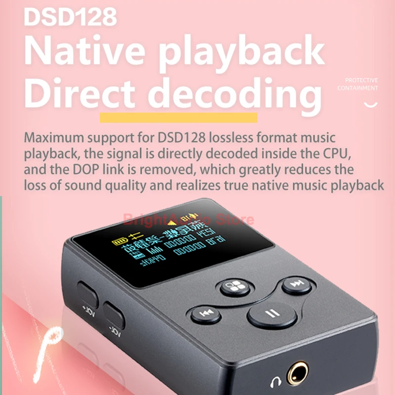 Мини портативный музыкальный плеер Xduoo X2S Hi Res без потерь с поддержкой MP3 Rail to Op Amp