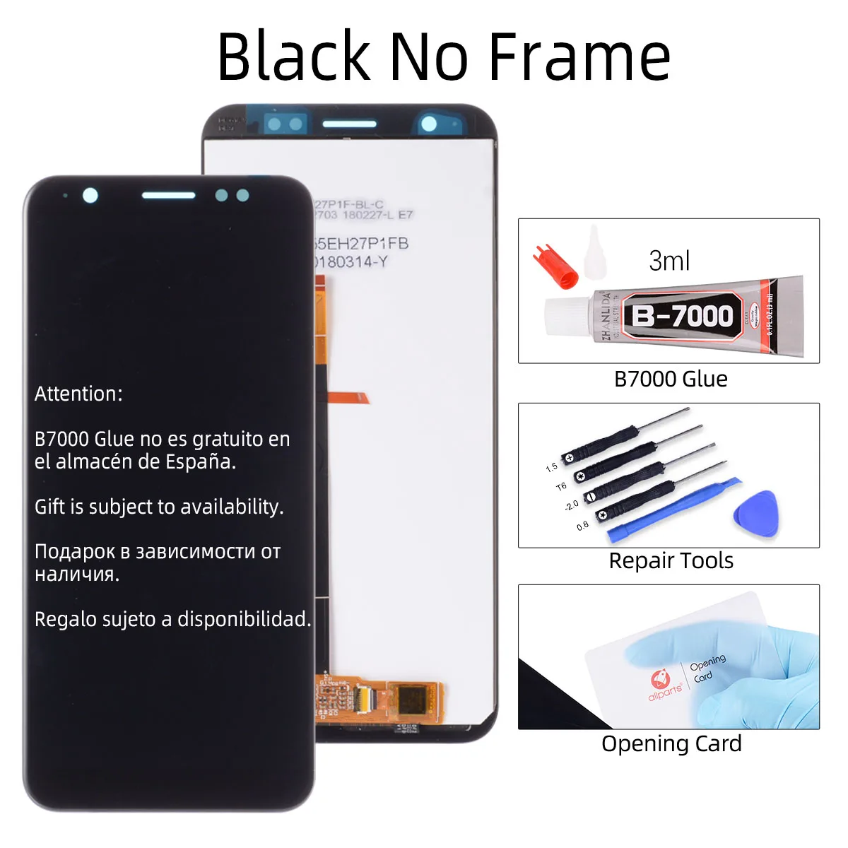 No Frame Black Дисплей для Asus ZenFone Live L1 ZA550KL X00RD LCD в сборе с тачскрином 5.5'' черный - Цвет: No Frame Black
