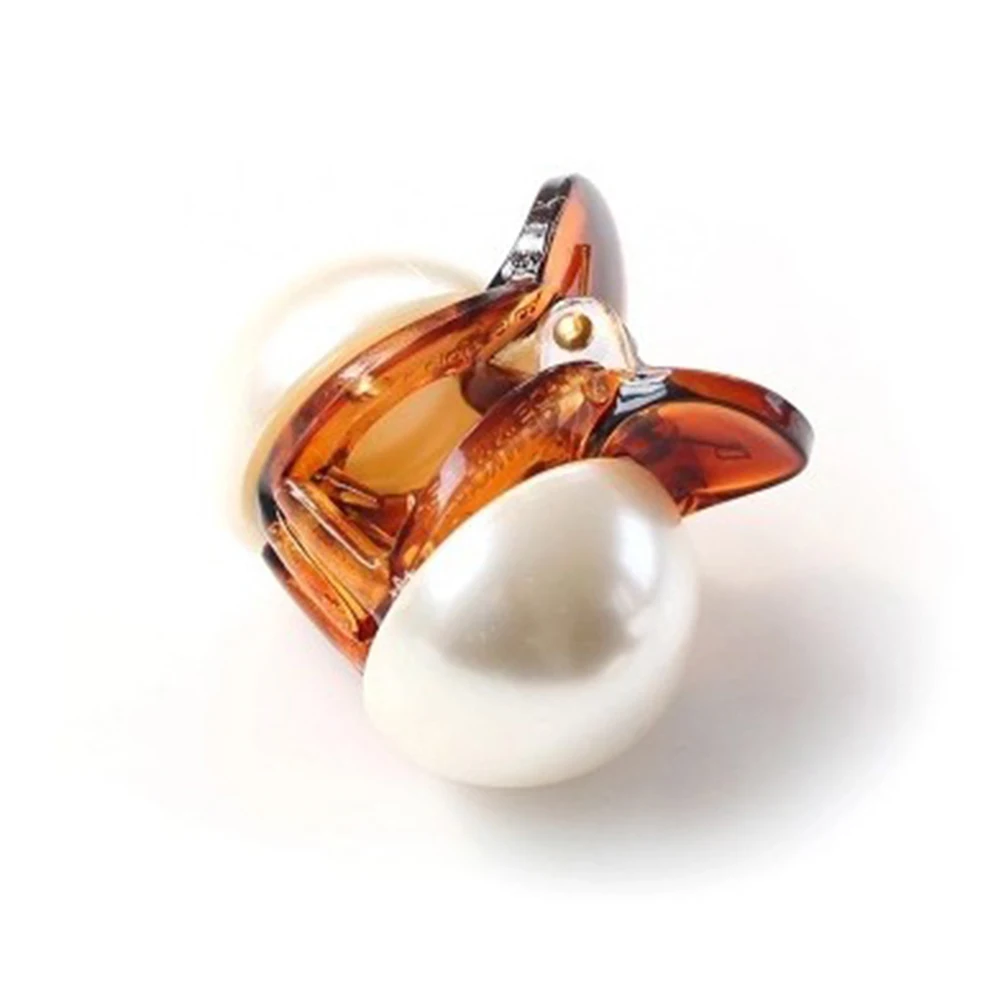 Заколка-краб для волос женская с жемчугом |