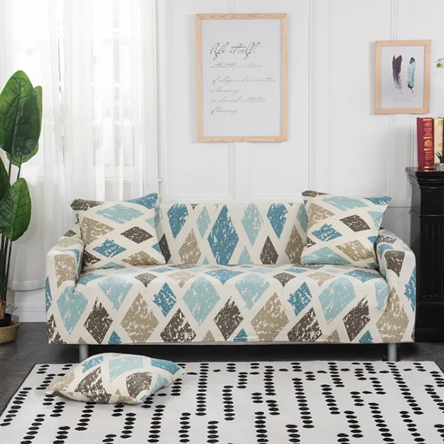 D Стрейч диванных чехлов протектор мебели полиэстер Loveseat крышка M l XL XXL XXXL XXXXL 1/2/3/4-seater Arm накидки на стулья для Гостиная - Цвет: D