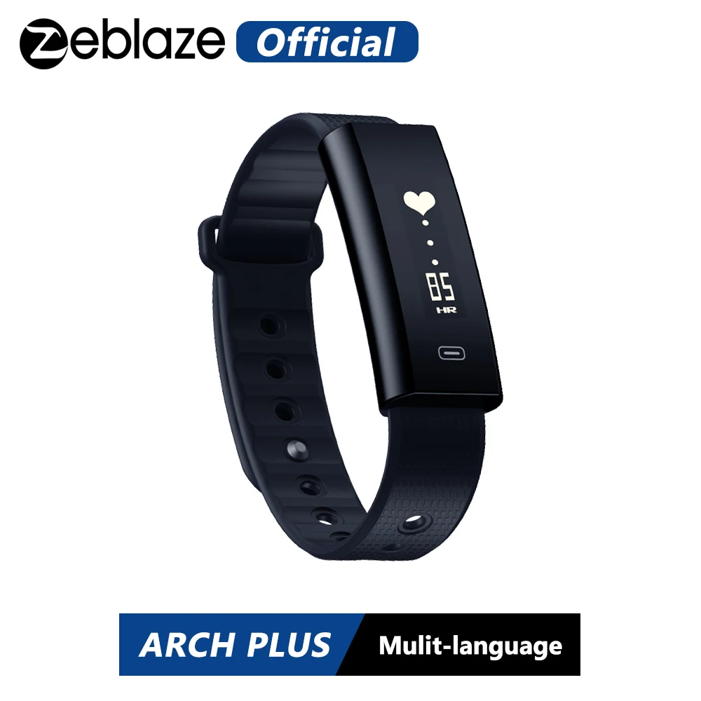 Zeblaze Arch Plus, непрерывный фитнес-браслет с сердечным ритмом, долгий срок службы батареи и быстрая перезарядка, IP67, браслет для Android и IOS
