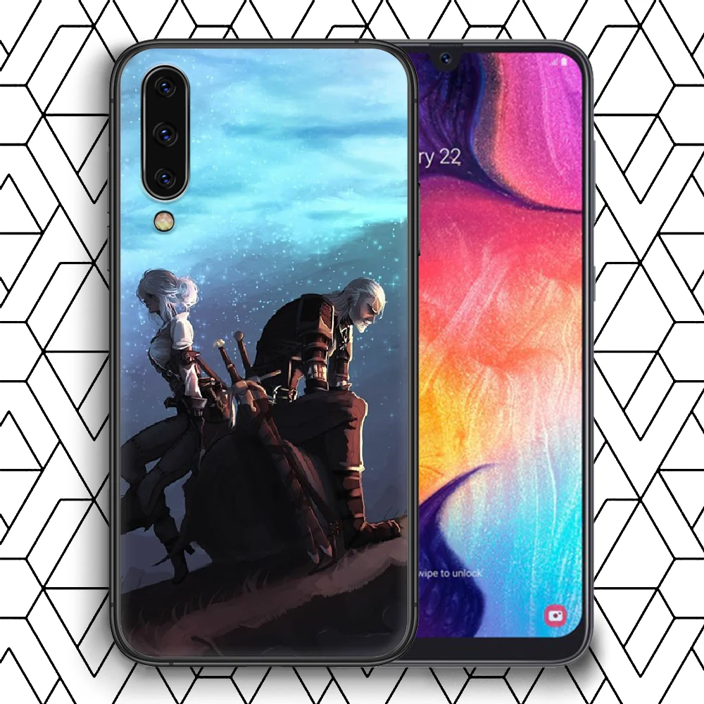 

Witchers game Phone Case Cover For Samsung Galaxy A 8 10 11 20E 21 30 40 50 51 70 71 81 S black Back Soft Hoesjes Tpu Cover