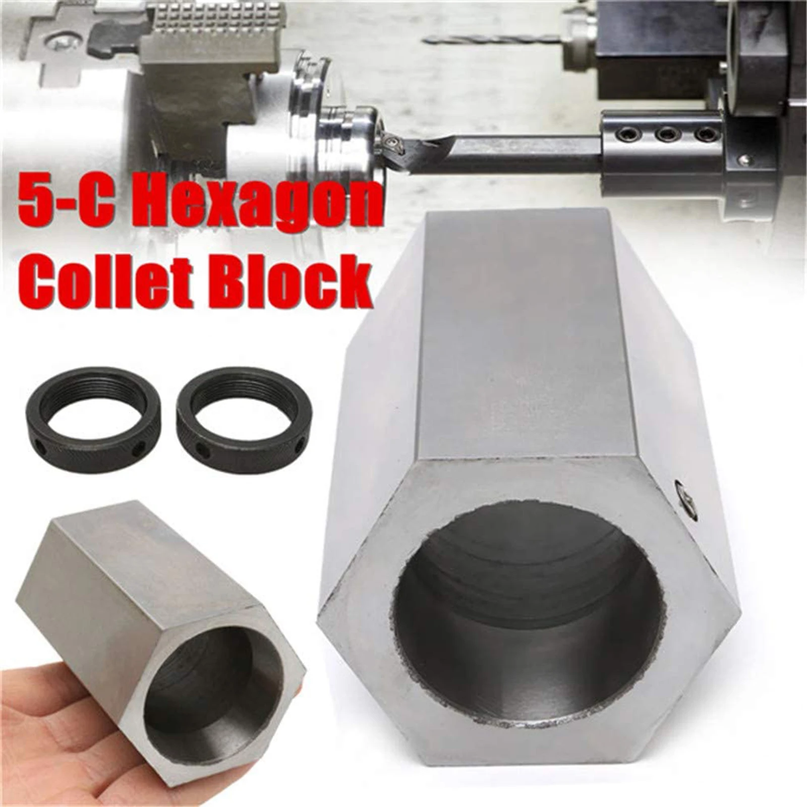 

Hexagon Collet Block Squared Collet Closer Hex Squared Closer Rings Collet Block Chuck Milling Lathe Tool Holder