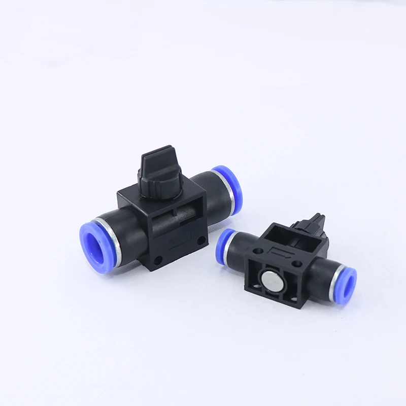 

HVFF series Pneumatic Hand Valve Quick Push in Connector Air Tube Hose for 4/6/8/10/12mm Air Flow Control Regulator