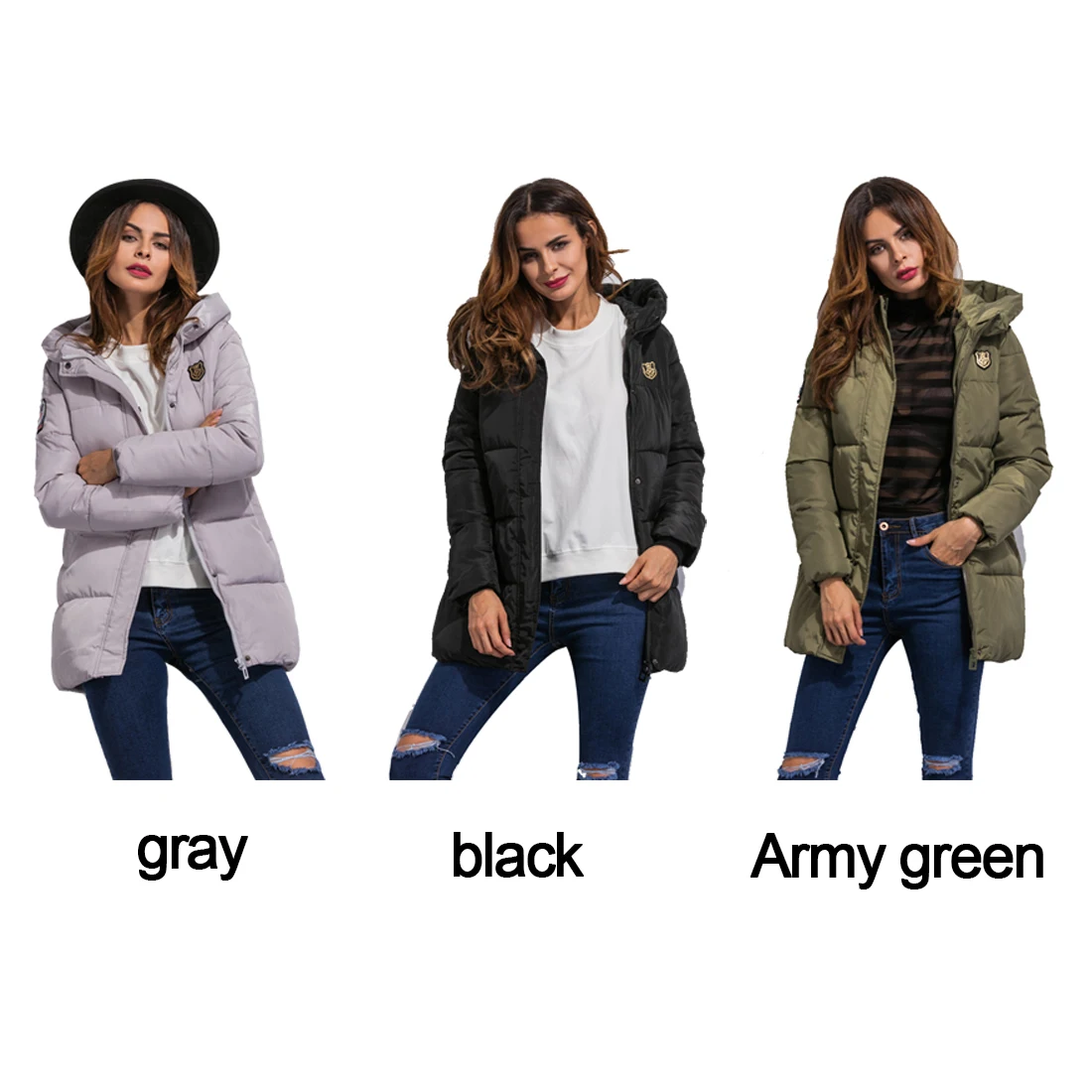 

Winter Coat Women New Fashion Thickened super warm women medium long down jacket coats jaqueta feminina