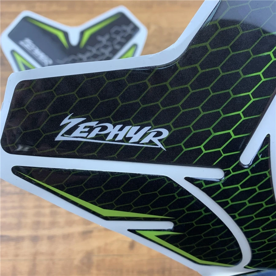 Kawasaki ZR750/ZEPHYR мотоциклетная наклейка на топливный бак 3D Смола светоотражающий