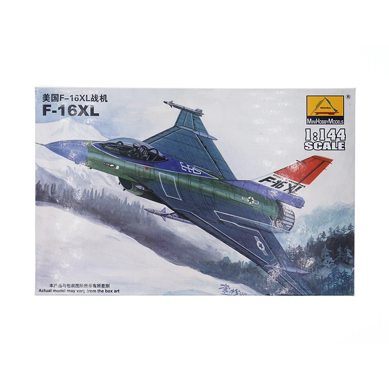 1/144 Scale Minicraft Model US F-16XL Fighter Plastic Building Kit 4d Assembly Airplane Air Force toy for children | Игрушки и хобби