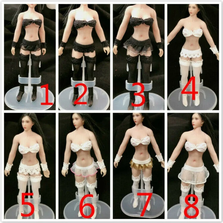 

1/12 Female Lace Underwear Stockings Clothes Set Model Toy for 6" Women Action Figure
