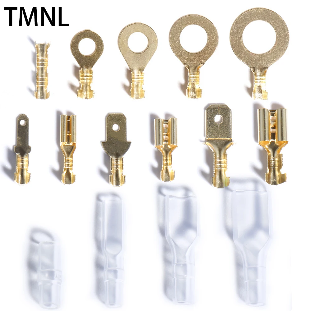 

Copper Cable crimping plug Electrical Crimp Terminals Female Male Spade Diy No-Insulated Wire Connectors Ring Lugs Non-insulated