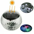 Плавающий Светильник RGB светодиодный солнечный диско этапа светильник для ландшафтного бассейн Озеро садовый светильник Водонепроницаемый много Цветные водные Drift лампы