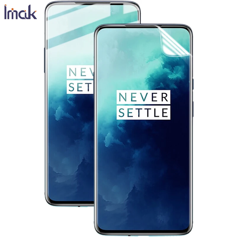 Front screen 2pcs Imak Hydrogel III для Oneplus 7T Pro One Plus 7T Pro, 2 шт., защита для заднего экрана, передняя, задняя, полное покрытие, мягкая защитная пленка - Цвет: Front screen 2pcs