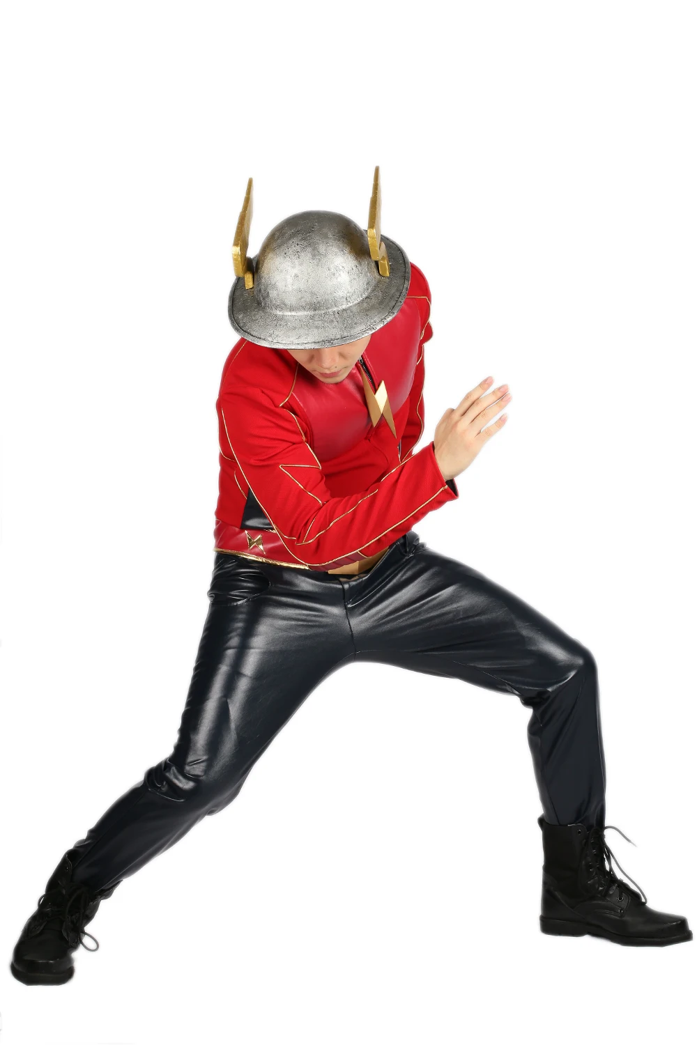 X-COSTUME распродажа 45% скидка флэш сезон 2 Джей костюм garrick для косплея и Хэллоуина подарок для фанатов высокого качества