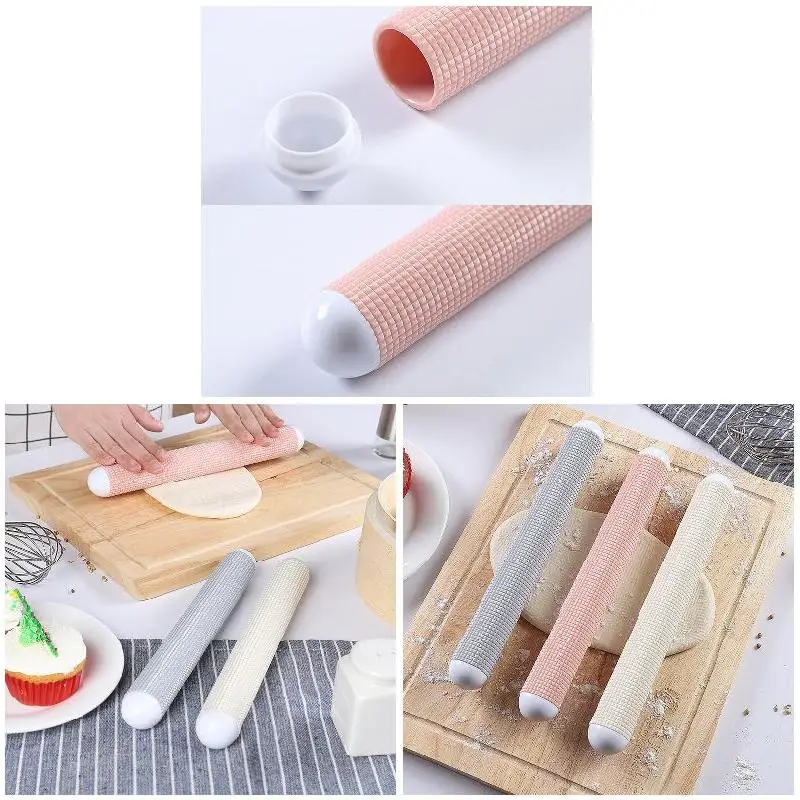 

Plastic Rolling Pin Floating Point Exhaust Roller Non-stick Food Grade Kitchen Pastrys Dough Making Decor Tool DFDS889