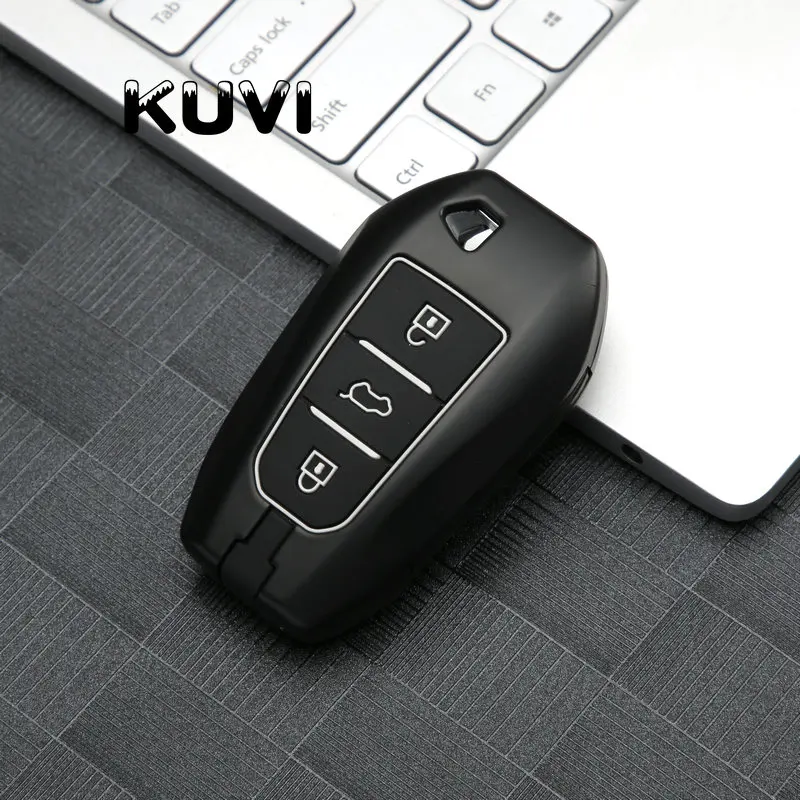 For Peugeot 208 308 508 3008 5008 for Citroen C4 Picasso DS3 DS4 DS5 DS6 Zinc alloy Car Key Case Cover Keyless Fob Shell Skin