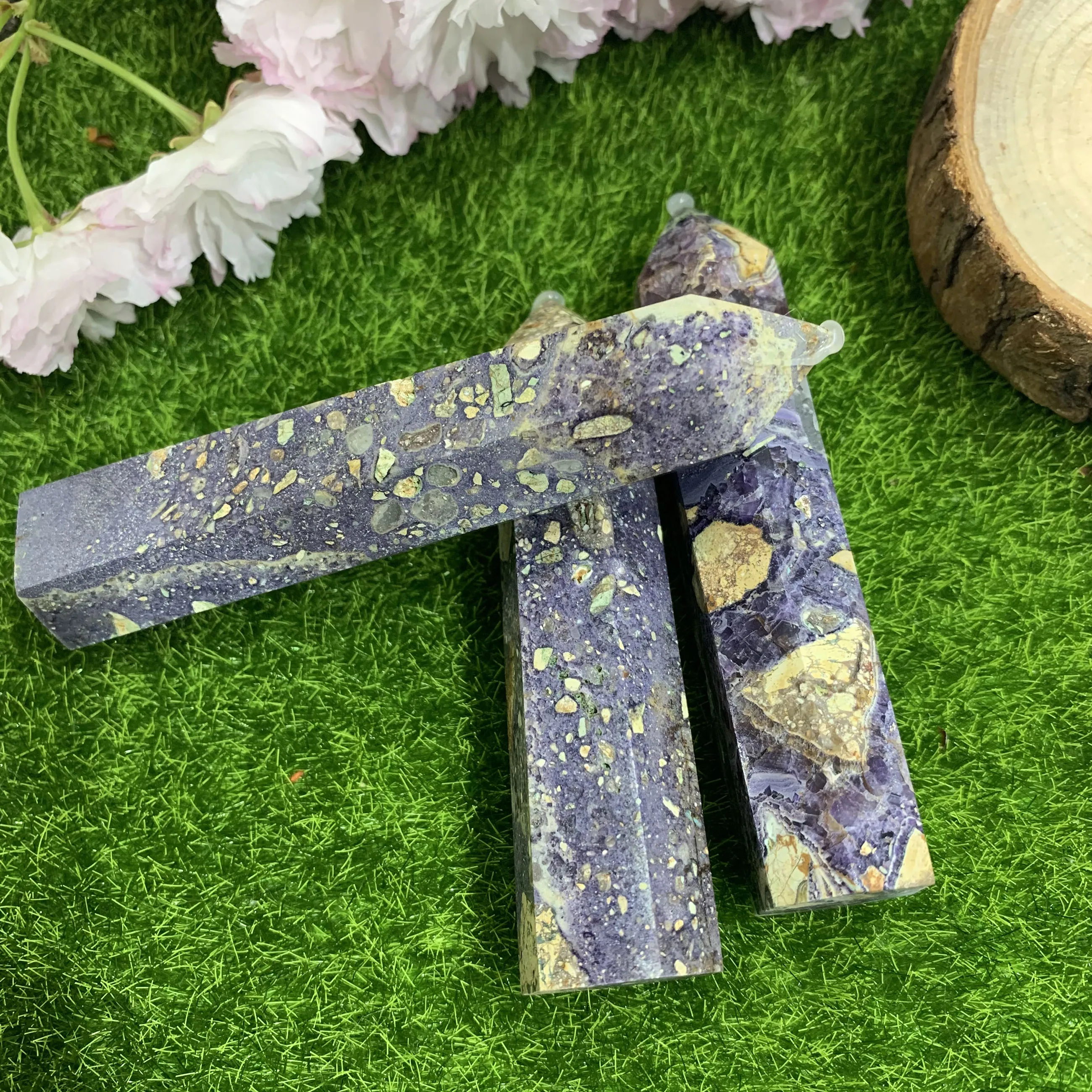 

Natural Retiform Fluorite Stone Point Healing Crystal Stone Tower Reiki Energy For Home Decor