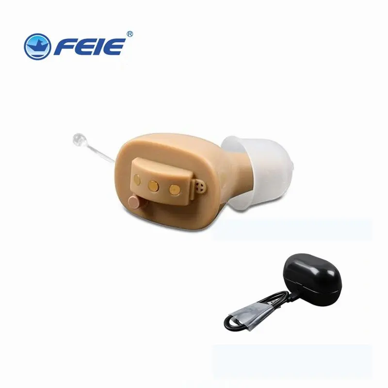S-2A One Pair MicroEar Mini CIC Hearing Aid 2 Pieces Invisible Digital Aids Rechargeable Amplifier For Both Ear | Красота и здоровье