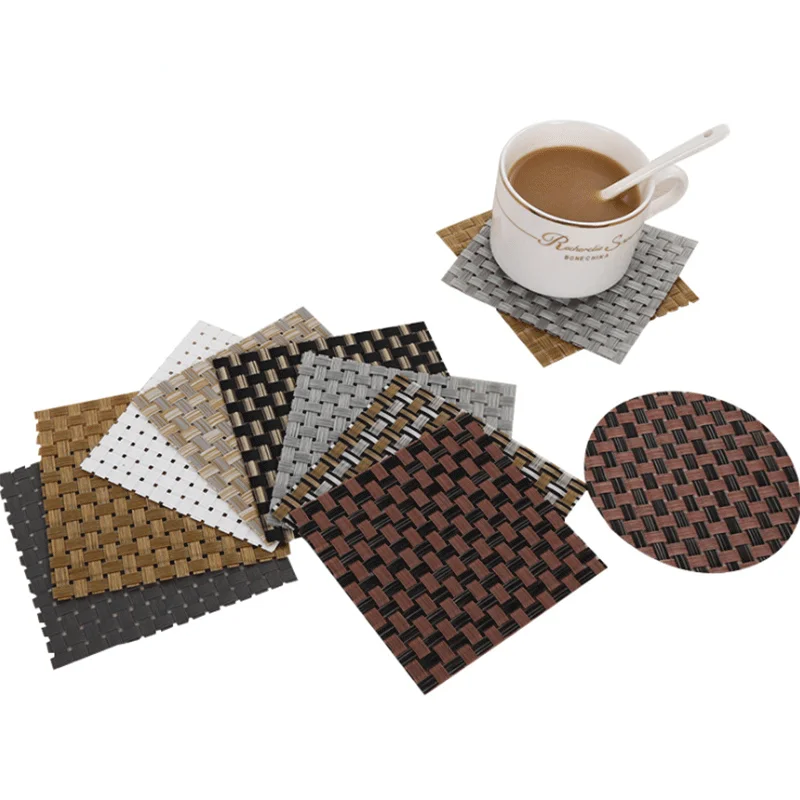 Сплошной цвет стол изоляционный коврик подставка ПВХ Нескользящая