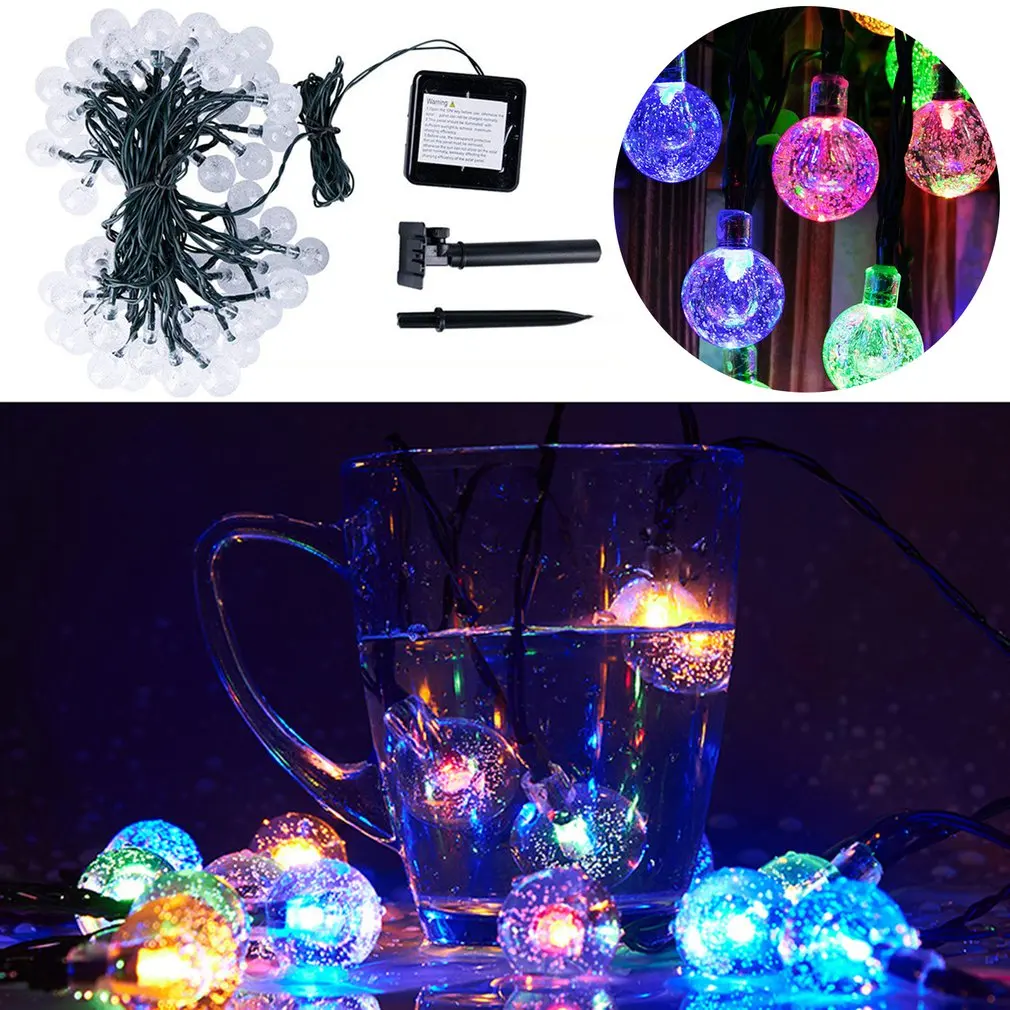 

Уличная веревочная лампа на солнечной батарее, светодиодный прозрачный светильник с круглым светом, 8 режимов, светильник на солнечной бата...