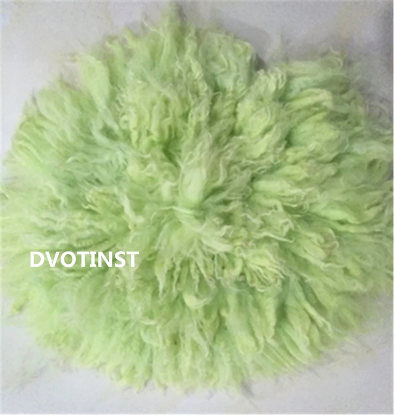 Light Green Dvotinst новорожденных реквизит для фотосъемки шерсть фон Флора одеяло мат Fotografia аксессуары студийные фотосессии реквизит - Цвет: Light Green