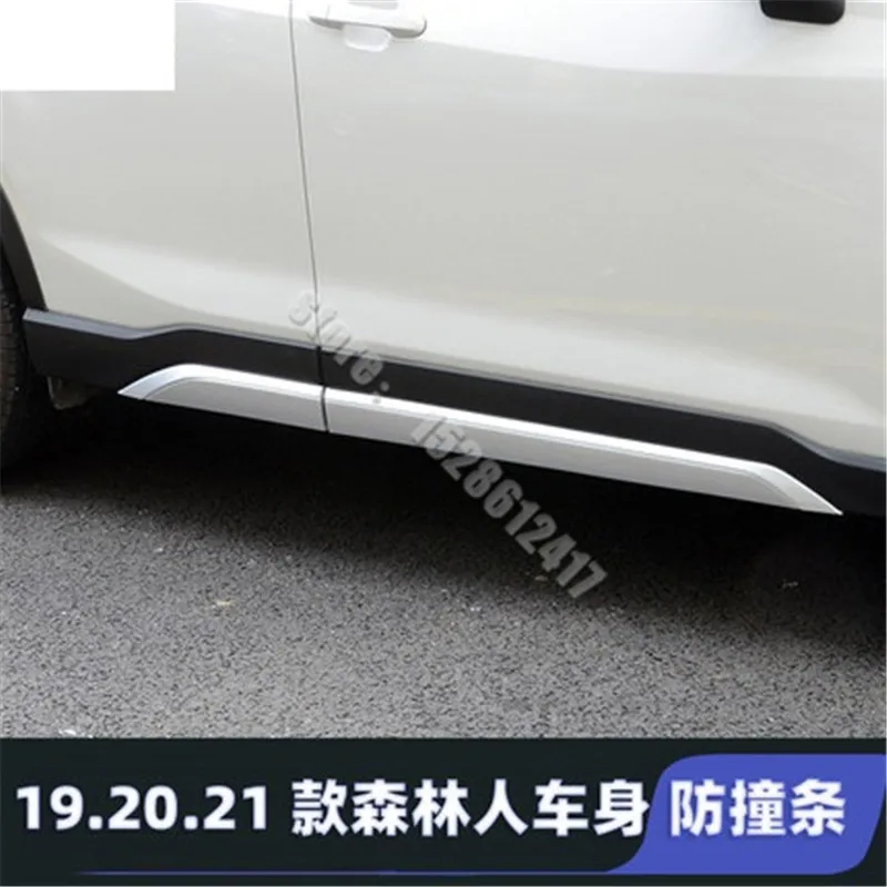 

Stainless steel mirror body side moldings side door decoration Protective strip for Subaru Forester 2019-2021 Car styling