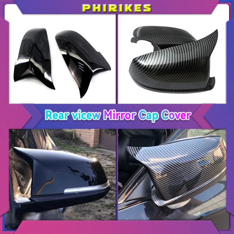 

2 шт., глянцевые черные Сменные крышки для зеркала заднего вида BMW 5 Series Sedan F10 F11 F18 2014-2017