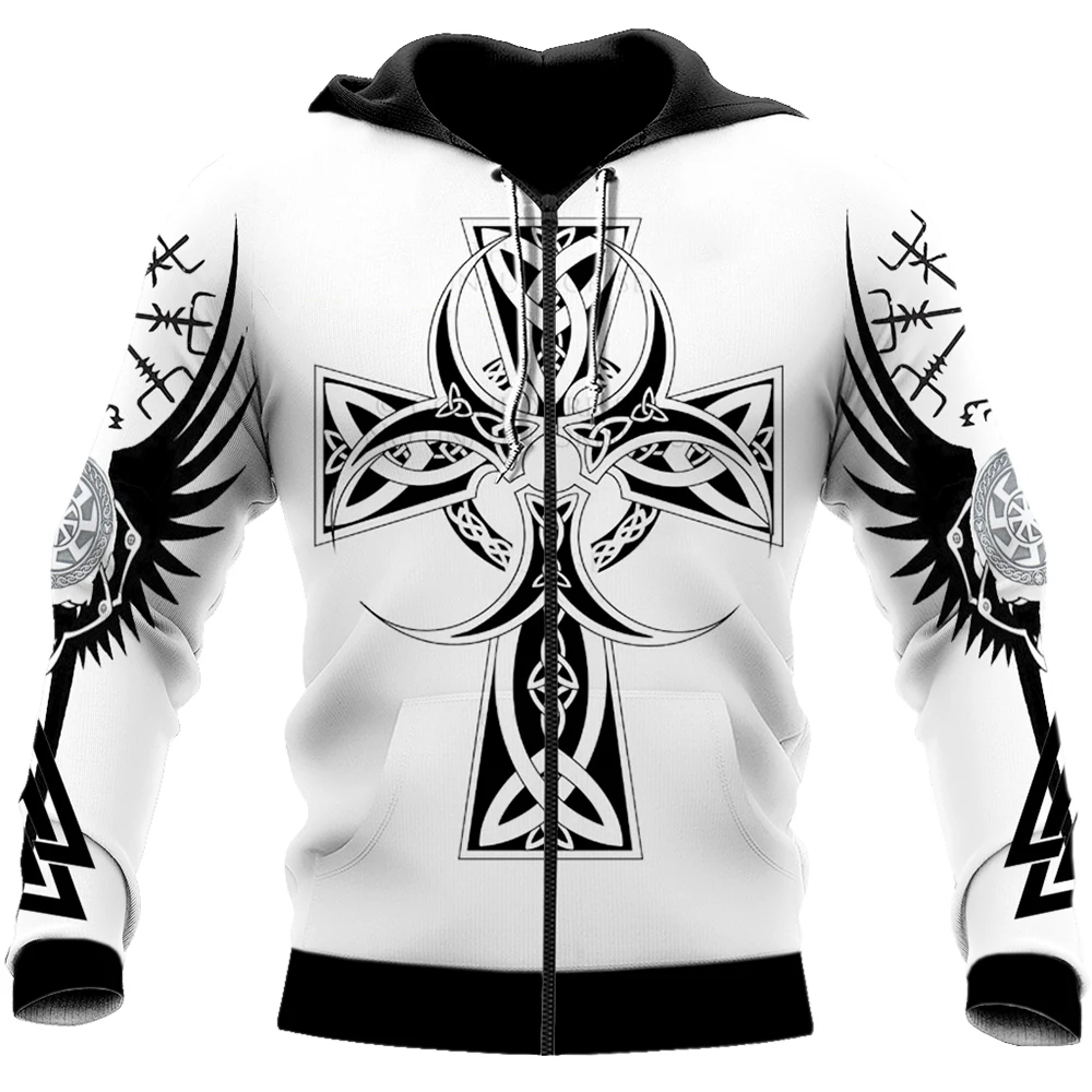 

Zip Up Hoodie Men Sweetshirts Essentials Long Sleeve Top Hooded Cardigan Geometric Print Leisure Punk Moletom Autumn Winter New