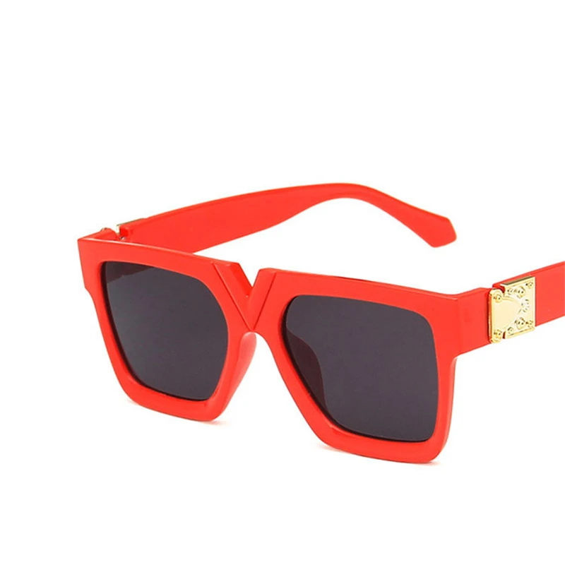 

2021 Square Retro Sunglasses Women Luxury Brand Glasses WomenMen Oversized Sunglasses Women Mirror Oculos De Sol Feminino