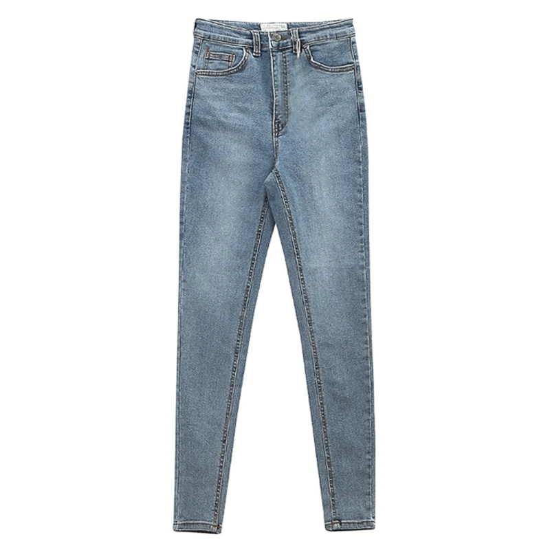 

Zoulv Spring Women Soft Jeans High Waist Elastic Skinny Jeans Light Blue Fashion Sexy Plus Size High Elastic Slim Pencil Pants