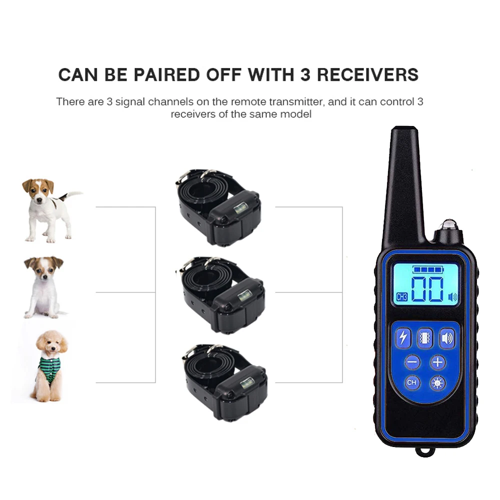 Электрический ошейник для собак с дистанционным управлением тренировочный