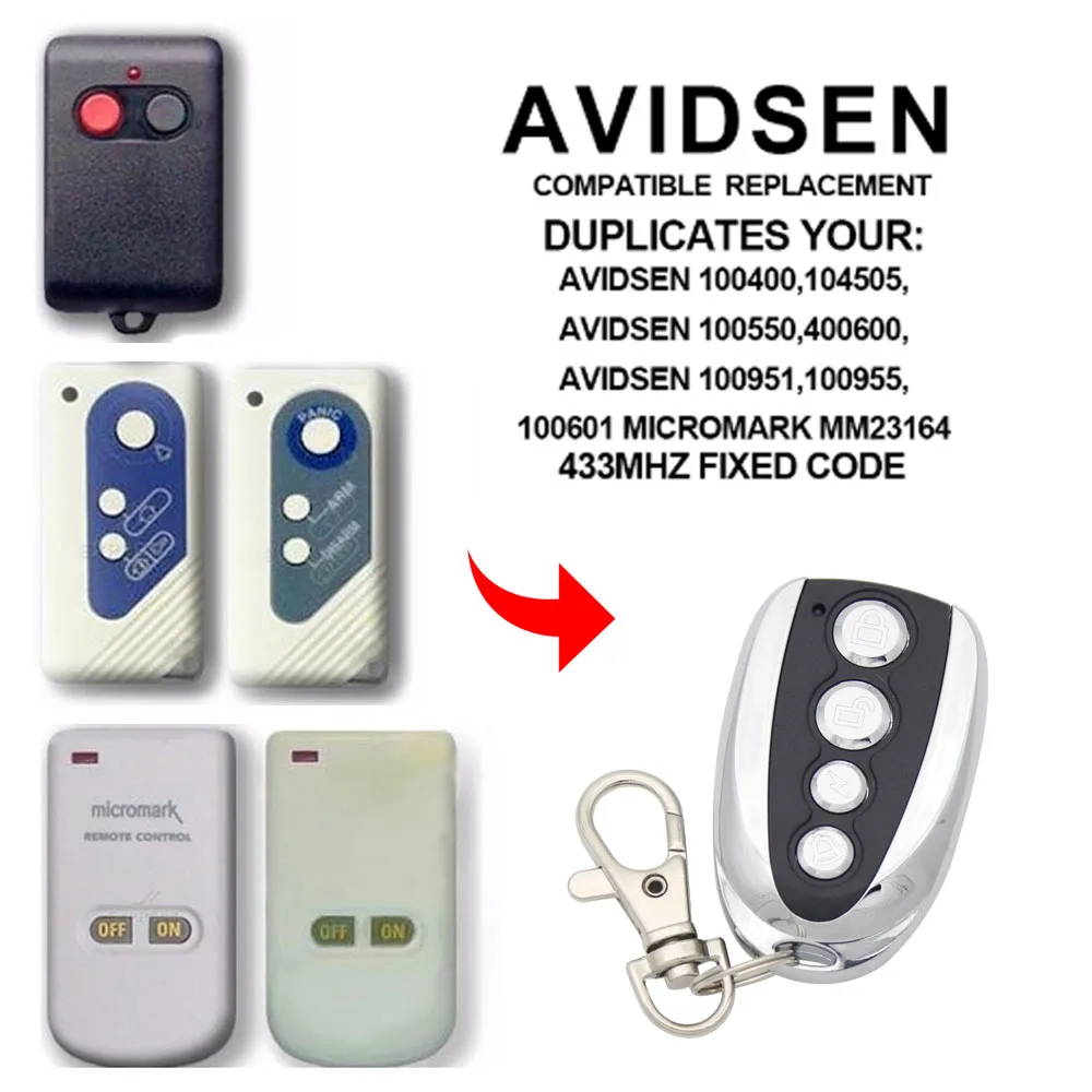 AVIDSEN пульт дистанционного управления 433 92 МГц ворота гаража двери 100951 100955 100550 100400