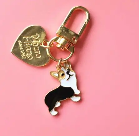 Новинка мультяшный аниме 1 шт. собачий Мишка Алиса милый брелок для ключей