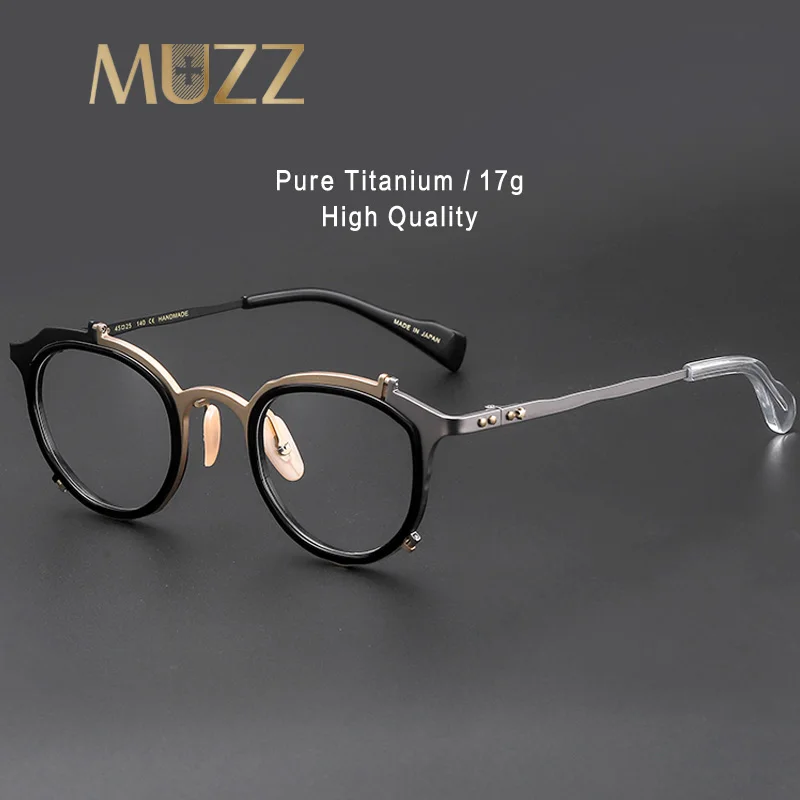 Мужские и женские очки ручной работы титановые в стиле ретро оправа для