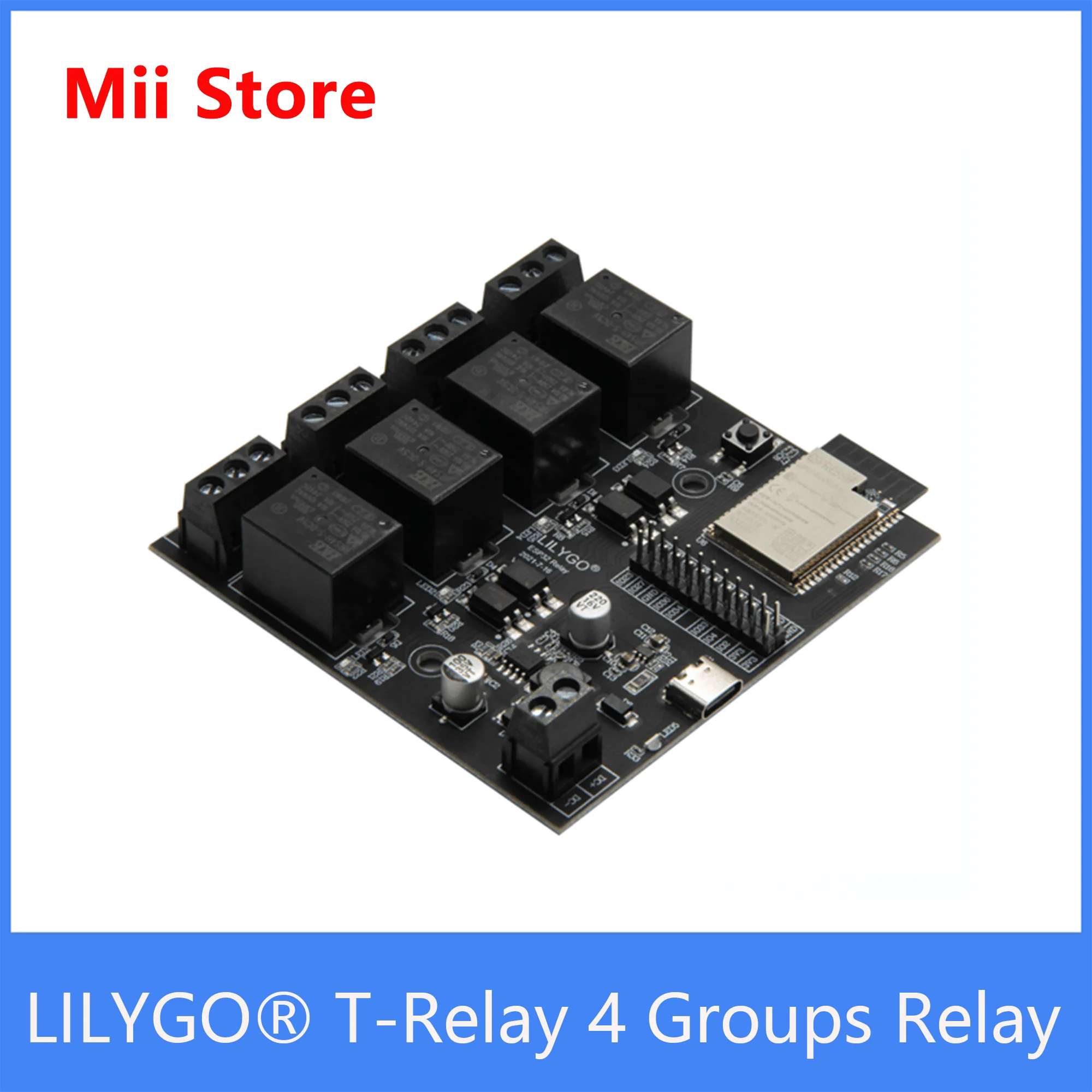 

LILYGO® TTGO T-Relay ESP32 Chip DC 5V 4 Groups Relay 4MB Flash IoT Relay Suport WiFi Bluetooth