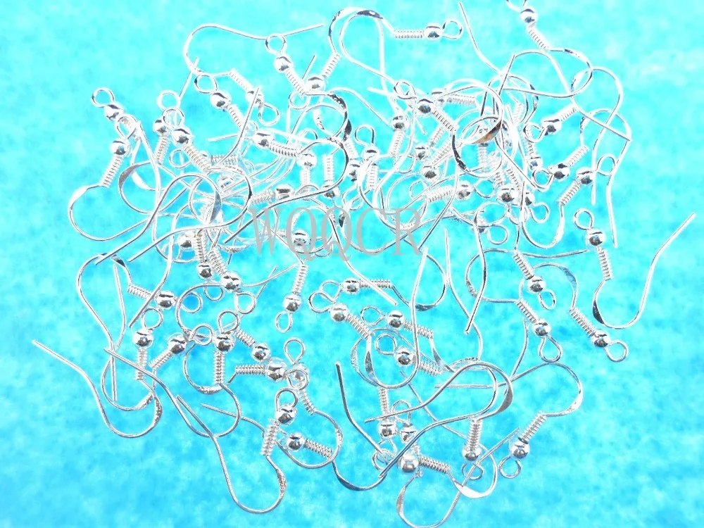 

500PCS Handle Free Quick Shipping Design 925 Silver colorPearl DIY Earrings Jewelry Accessories 925 Tag Hook Earrings