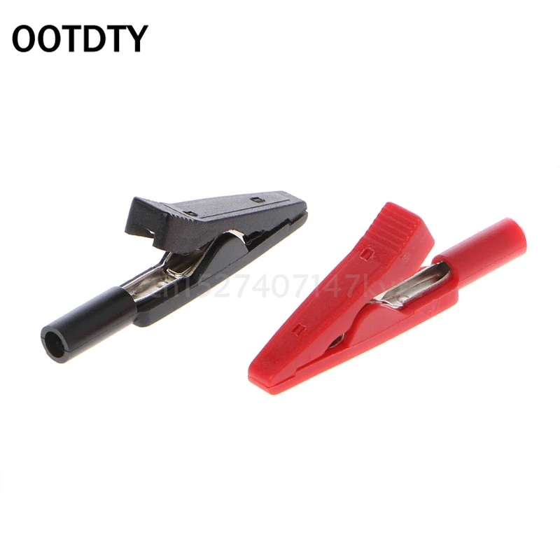 Новинка 2 шт. изолированный зажим типа Аллигатор мм переходник банан