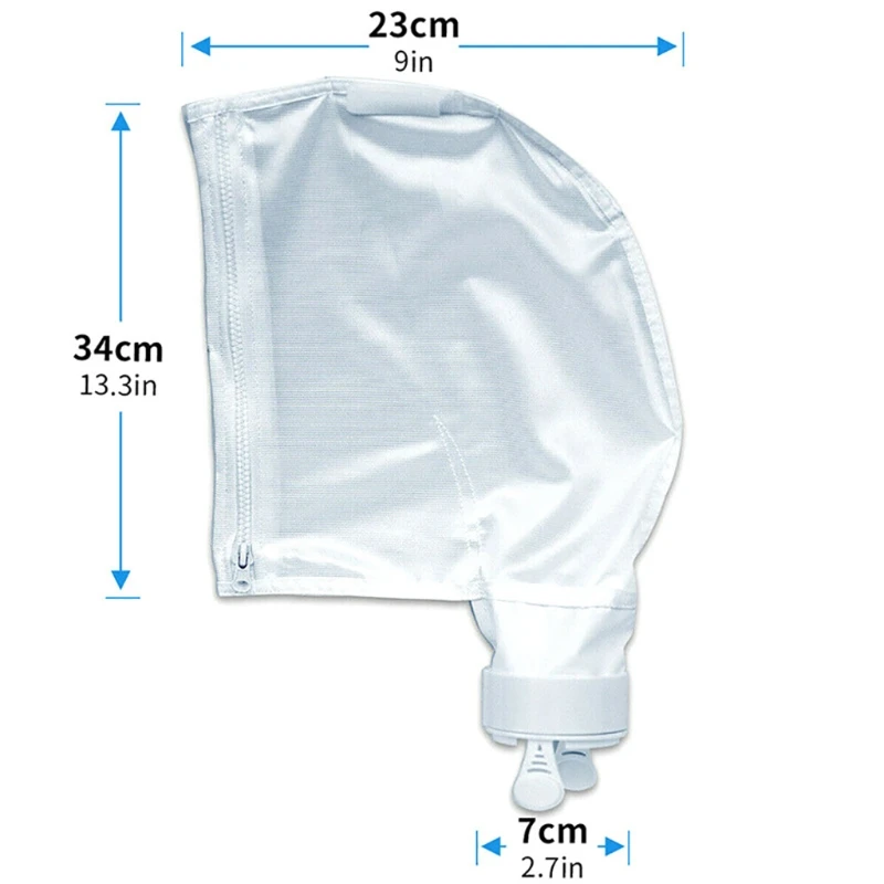 

All Purpose Filter Bag Swimming Pool Cleaner Bag Zipper Replacement for polaris 280 480 Pool Filter Sock Cleaning Tool 85DB