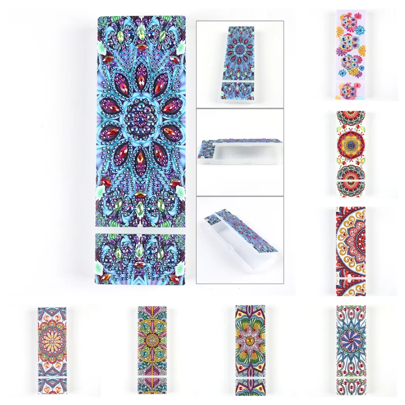 5D DIY алмазная живопись ручка чехол цветок фотоальбом водонепроницаемый пенал