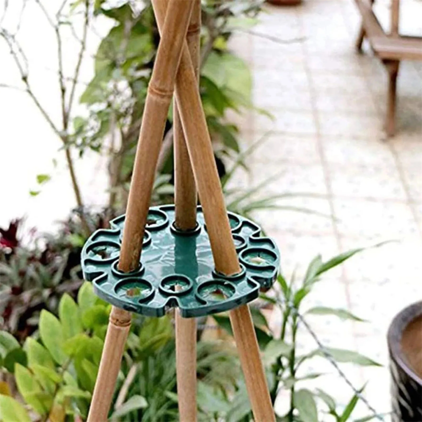 

Bamboo Cane Holder Plant Garden Stake Connectors Support Connectors for Garden Climbing Plants OCT998