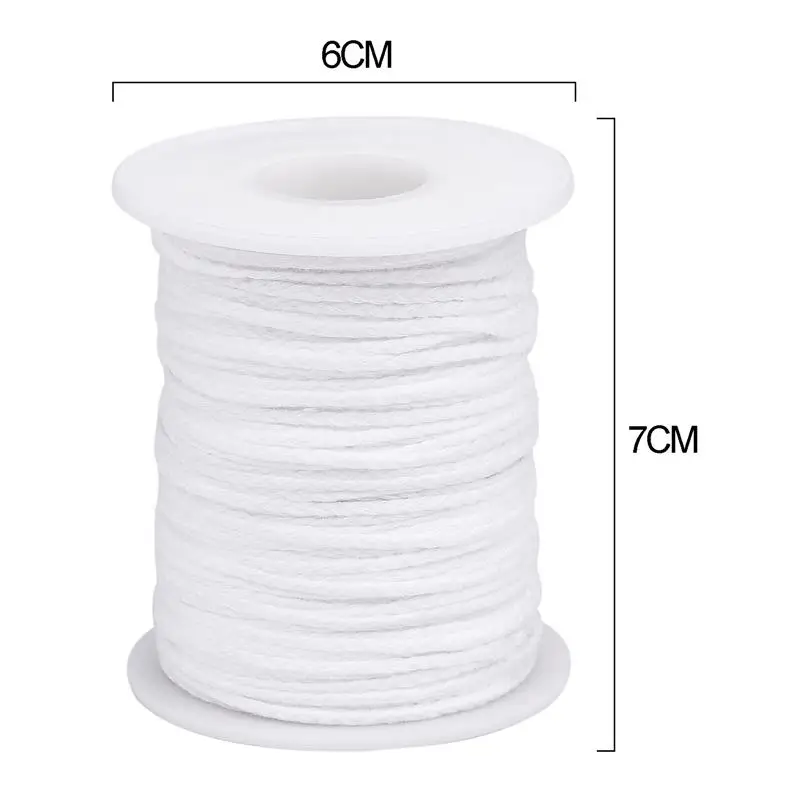 Фитиль для свечей белый 1 рулон 200 футов 61 м