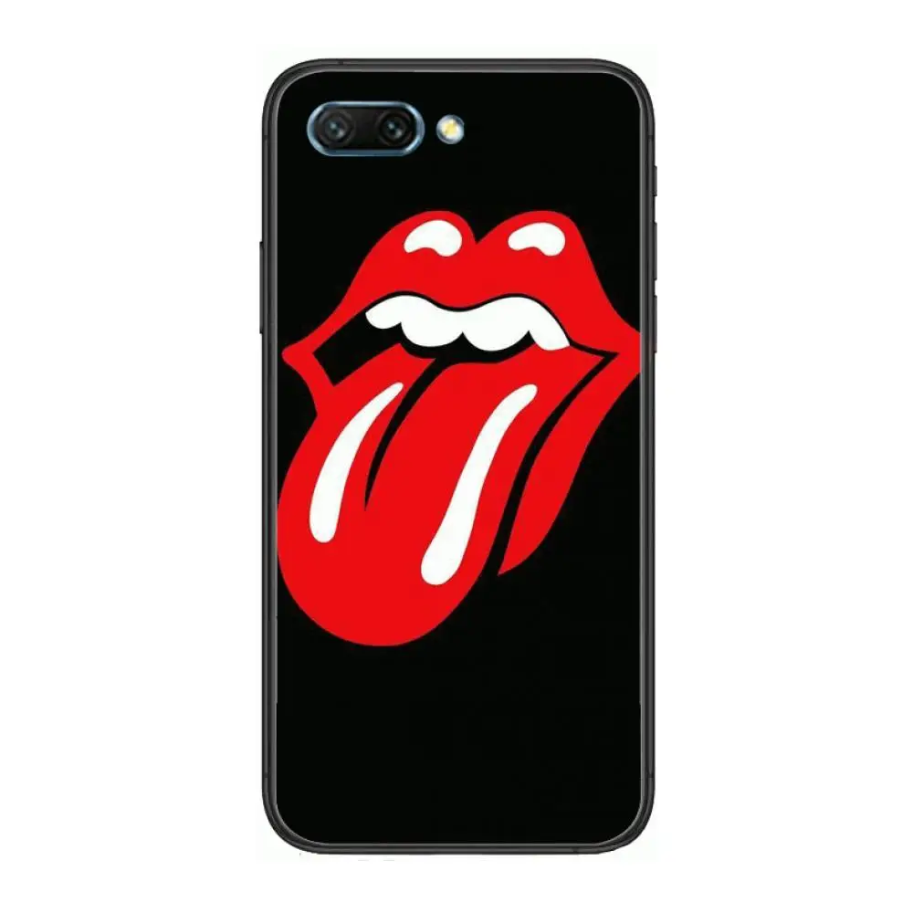 

Rollings Stone Style clear Phone Case For Huawei Honor 10 9 8 7 N Pro Lite A C RU Black Etui Coque Hoesjes comic fashion