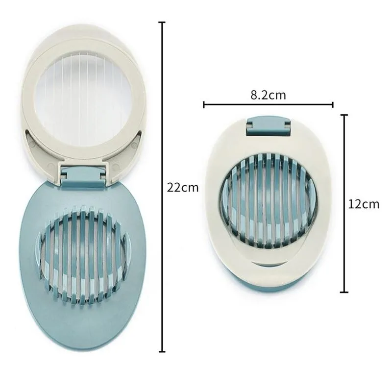 

1pc Egg Slicers Creative Kitchen Egg Tools Kitchen Egg Fruit Slicer Device Cutter Supplies Section Cutter Boiled Multifunct L3V5